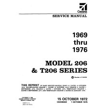 Cessna 206 and T206 Series Shop Service Repair Manual 1969 thru 1976